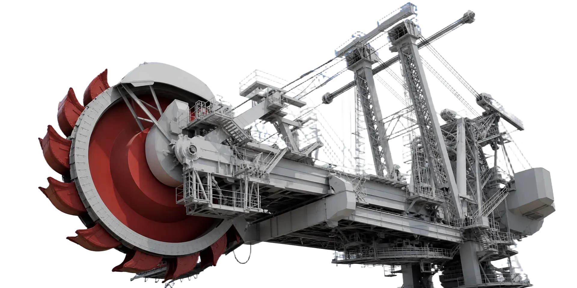 Bucket-wheel excavator, the heavy continuous-duty machinery typical of surface mining